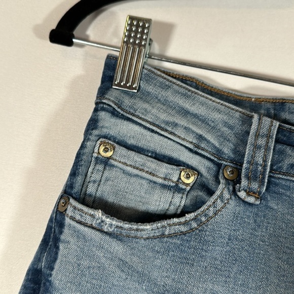 Pistola Light Blue Lightly Distressed Ankle Skinny Jeans - Picture 3 of 12